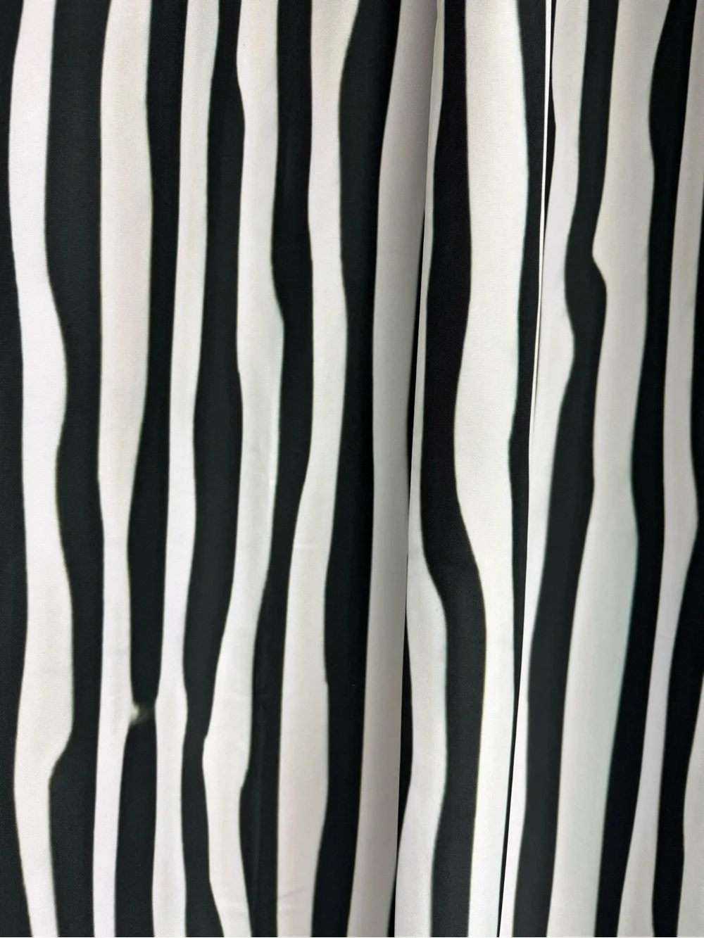 East Urban Home Black White Striped Shower Curtain Extra Long Modern Stripes